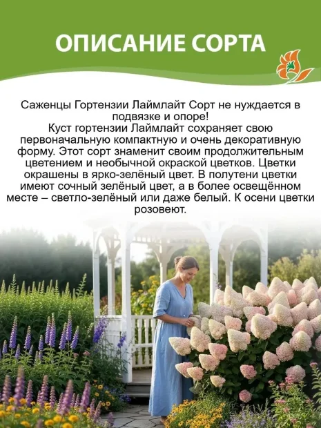 Гортензия Лаймлайт (метельчатая)  саженцы 