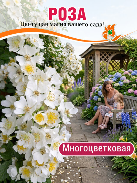 Роза многоцветковая